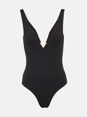 Badeanzug mit v-ausschnitt Valentino schwarz