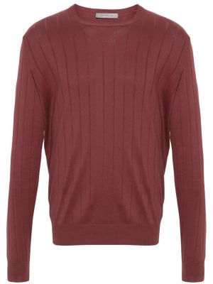 Pullover aus baumwoll Corneliani rot