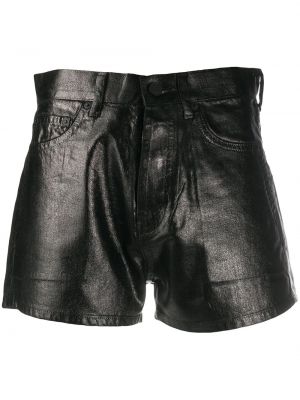 Pantalones cortos slim fit Saint Laurent negro