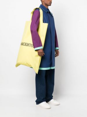 Oversize shopper handtasche mit print Mackintosh gelb