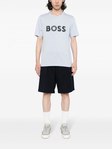 T-shirt aus baumwoll mit print Boss