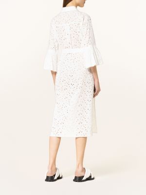 Sukienka koszulowa koronkowa Diane Von Furstenberg biała