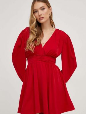 Мини рокля Answear Lab червено