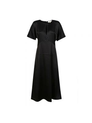 Sukienka midi z falbankami Michael Kors czarna