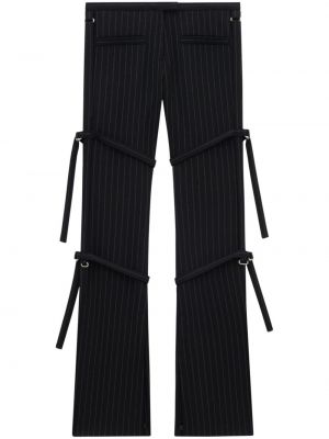 Παντελόνι με ίσιο πόδι με αγκράφα Courreges μαύρο