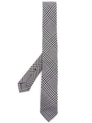 Volnena kravata s karirastim vzorcem Thom Browne