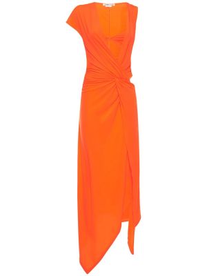Džerzej midi šaty Alessandro Vigilante oranžová