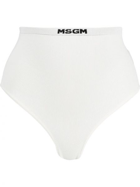Tangas de cintura alta Msgm blanco