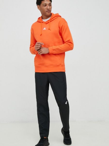 Hoodie s kapuljačom Adidas narančasta