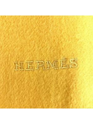 Szal z kaszmiru Hermès Vintage żółta
