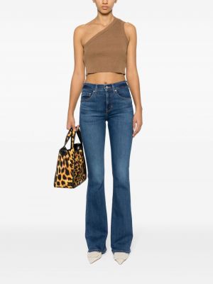 Zvonové džíny s vysokým pasem Veronica Beard