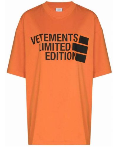 T-shirt Vetements, pomarańczowy