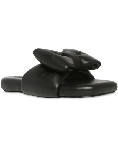 Kožené sandály Off-white černé