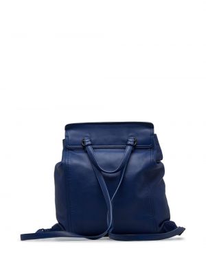 Leder rucksack Bottega Veneta Pre-owned blau