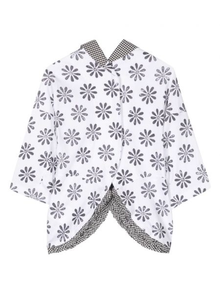 Bluzka bawełniana w kwiatki z nadrukiem Comme Des Garçons Tao