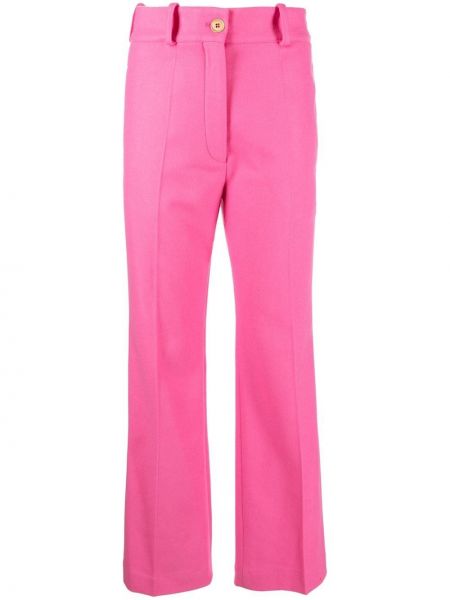 Rovné kalhoty Patou růžové