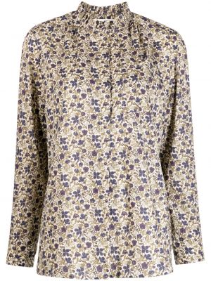 Памучна блуза на цветя с принт Bonpoint
