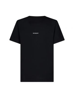Camiseta con bordado de algodón Givenchy negro
