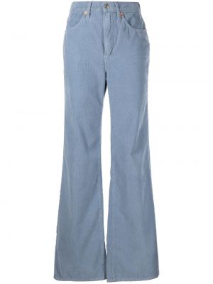 Modré manšestrové kalhoty Re/done