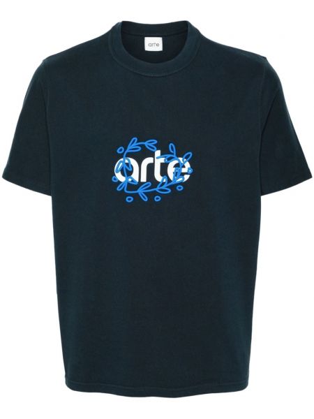 T-shirt aus baumwoll Arte blau