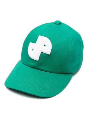 Памучна шапка с козирки Patou зелено