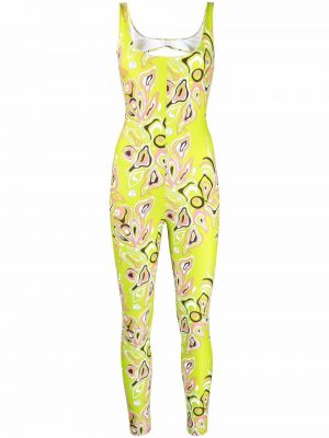 Trykt jumpsuit Pucci grønn