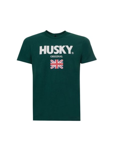 Koszulka bawełniana Husky Original zielona