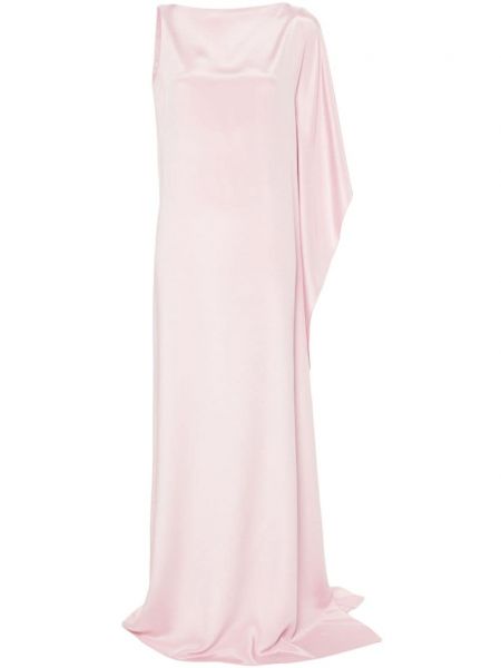 Hedvábné večerní šaty Max Mara růžové
