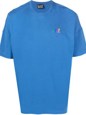 T-shirt Ea7 Emporio Armani blå