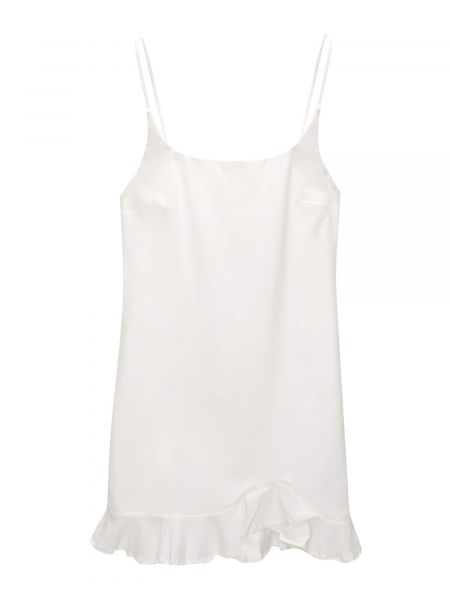 Abito con spalline sottili Pull&bear bianco