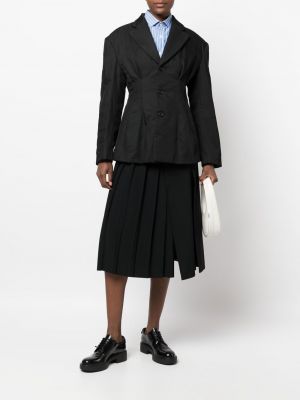 Bavlněné sako s knoflíky Comme Des Garçons černé