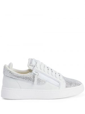 Deri sneaker Giuseppe Zanotti beyaz