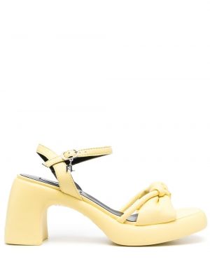Leder sandale Karl Lagerfeld gelb