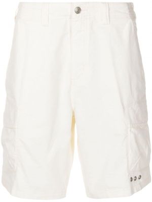Pamučne bermuda kratke hlače Osklen bijela