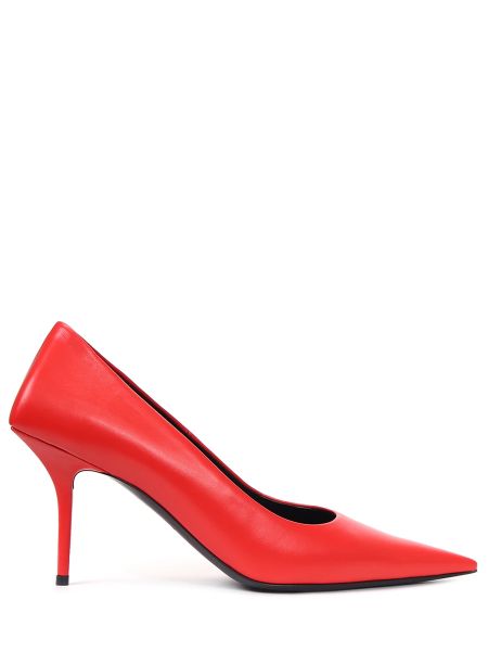 Красные кожаные туфли Balenciaga