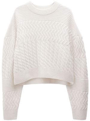 Sweter wełniany Filippa K biały