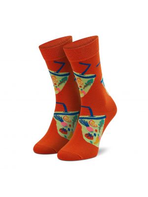 Térdzokni Happy Socks narancsszínű