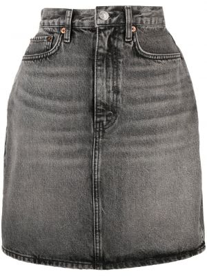 High waist jeansrock Re/done schwarz