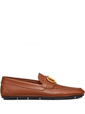 Nahast loafer-kingad Valentino Garavani pruun