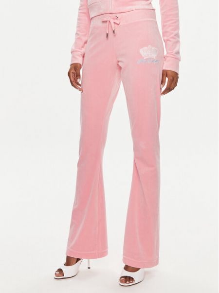 Hlače Juicy Couture ružičasta