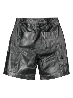 Leder shorts Stand Studio schwarz