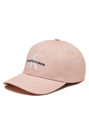 Gorra de algodón Calvin Klein Jeans rosa