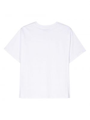 Koszulka bawełniana z nadrukiem Coperni biała