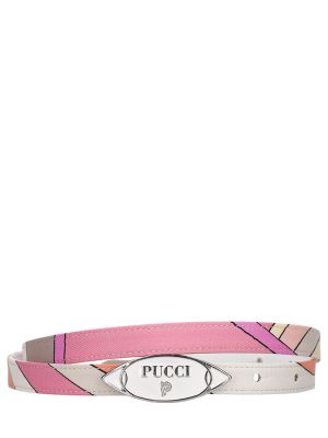 Curea de mătase Pucci roz