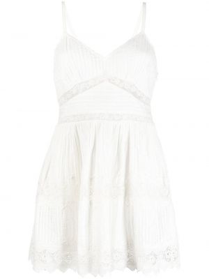 Βαμβακερή φόρεμα Loveshackfancy λευκό
