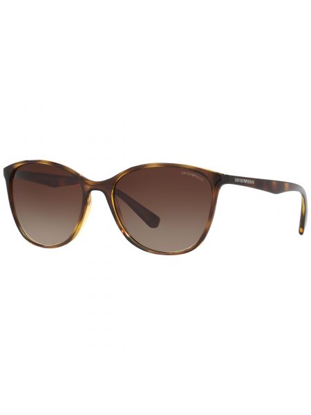Emporio Armani Солнцезащитные очки кошачий глаз, черепаховый/коричневый с градиентом