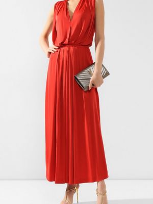 Длинное платье Loro Piana красное