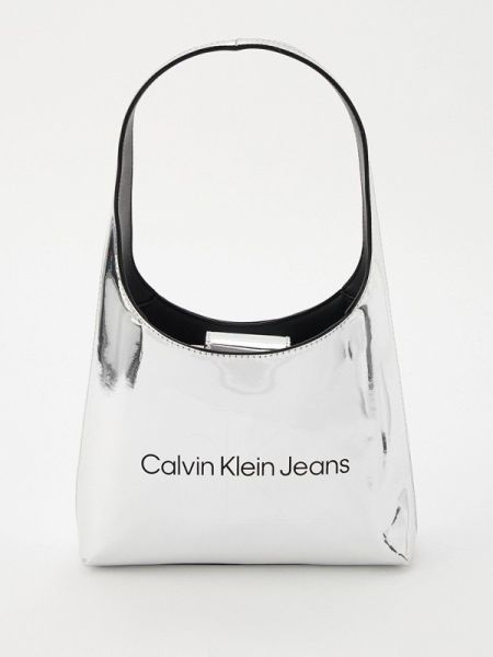 Cумка с ручками Calvin Klein Jeans серебряная