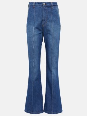 Jeans bootcut taille haute Victoria Beckham bleu