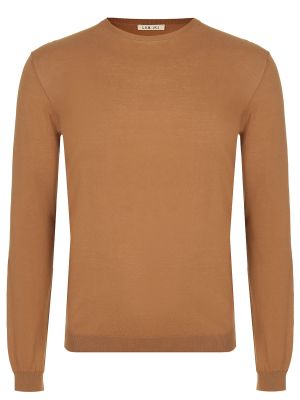 Хлопковый свитер L.b.m. 1911 коричневый